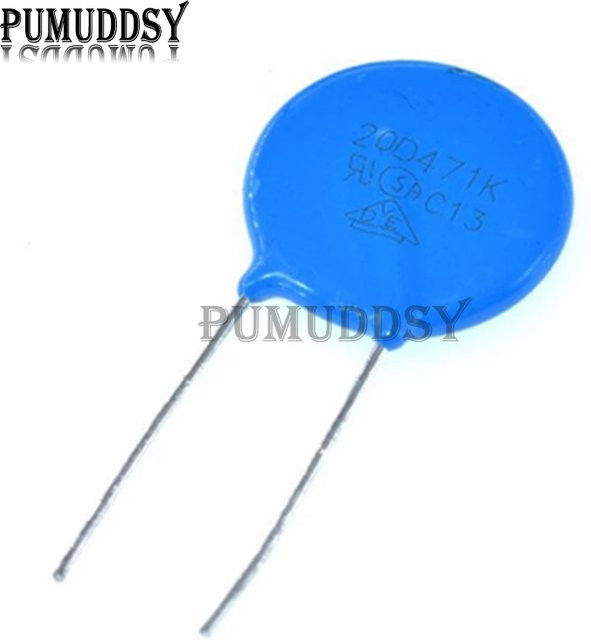 10 Stück PUMUDDSY Varistor 20D471K 470V Piezowiderstand in Blau - Bild 1