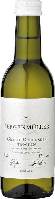 Lergenmüller Weißwein Grauburgunder, Pfalz, 2025, trocken, 0,25 l - Bild 1