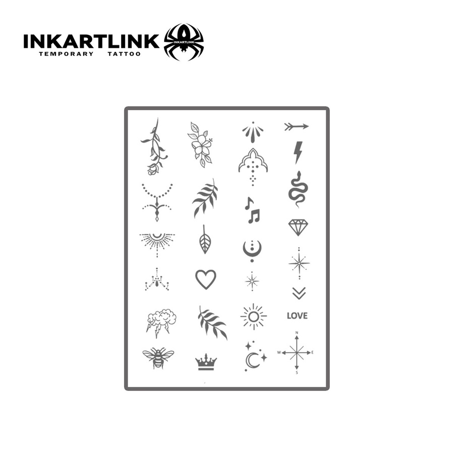 INKARTLINK Temporäres Henna-Finger-Tattoo, wasserfest, semi-permanent - Bild 3