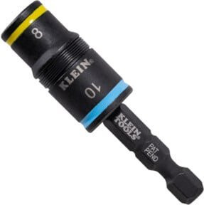 Klein Tools Flip 2 in 1 Steckschlüssel metrisch 1/4 Zoll in Schwarz - Bild 1