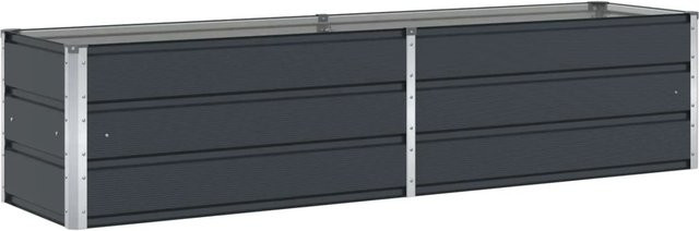 vidaXL Pflanzkübel aus verzinktem Stahl in Anthrazit, B/T/H: 480 x 50 x 45 cm - Bild 1