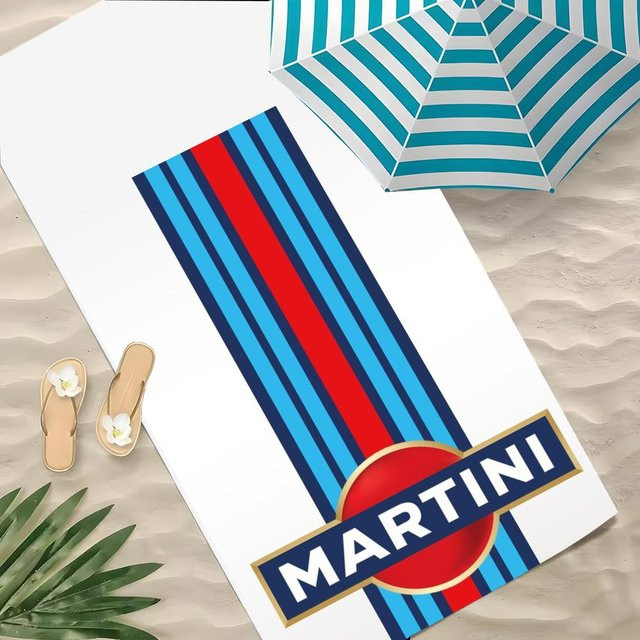 M-Martini Racing Strandhandtuch aus Polyester, schnelltrocknend und sandfrei, B/H: 100 x 50 cm, Multicolour - Bild 1