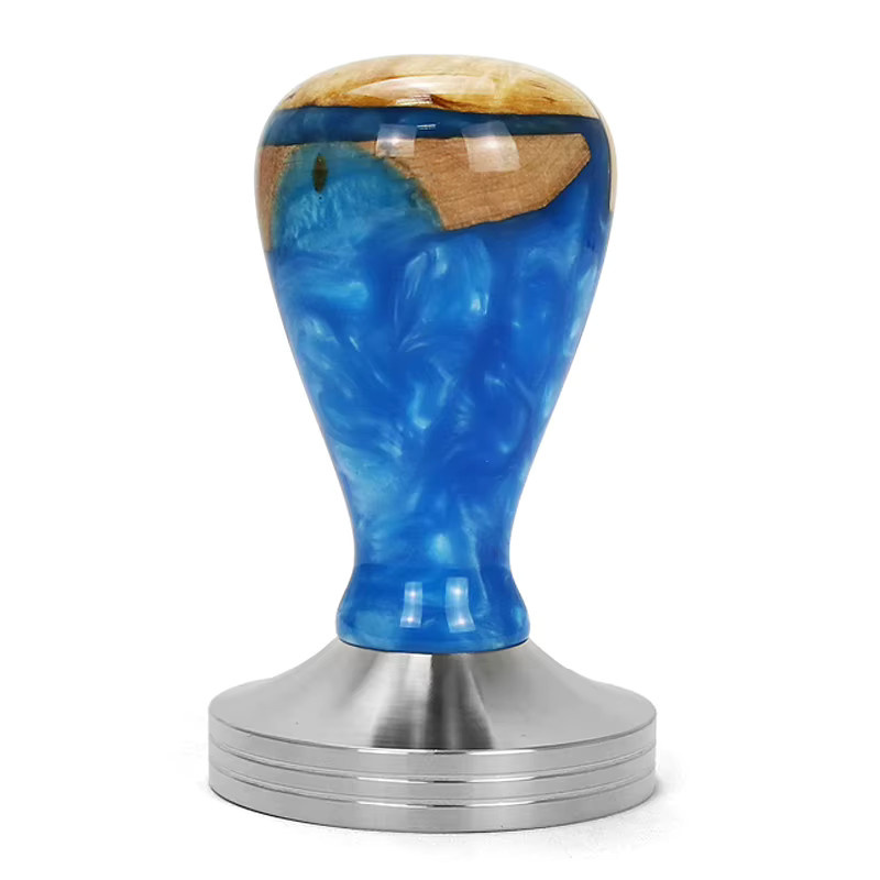 Kaffee Tamper aus Edelstahl für Delonghi, Breville, Lelit und Gaggia Siebträger Espresso Maschinen in Pink Multicolour - Bild 6