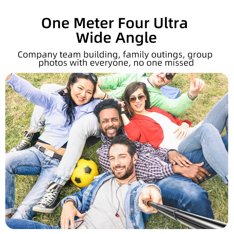 Flymile Ausziehbarer Stativ-Handständer Selfie-Stick für DJI Action 5 Pro, 4, Pocket 3, 4 und GoPro 13 in Schwarz - Bild 3