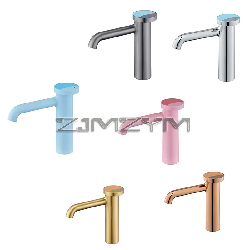 ZJMZYM Waschbecken Wasserhahn aus Messing für Aufsatzmontage, Heiß-Kalt-Mischer in Chrom und Multicolour - Bild 3