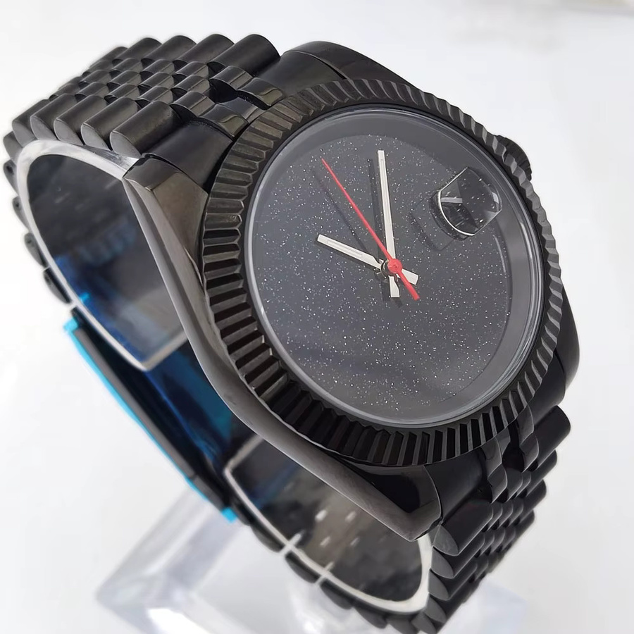 Armbanduhr, Automatik, Edelstahlgehäuse, 39 mm, Schwarz, Herren - Bild 5