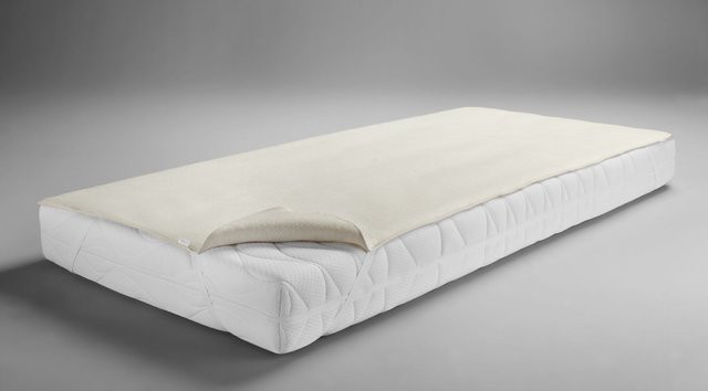 Matratzenauflage Molton von dormisette aus Baumwolle in Weiß, B/T: 90 x 200 cm - Bild 1
