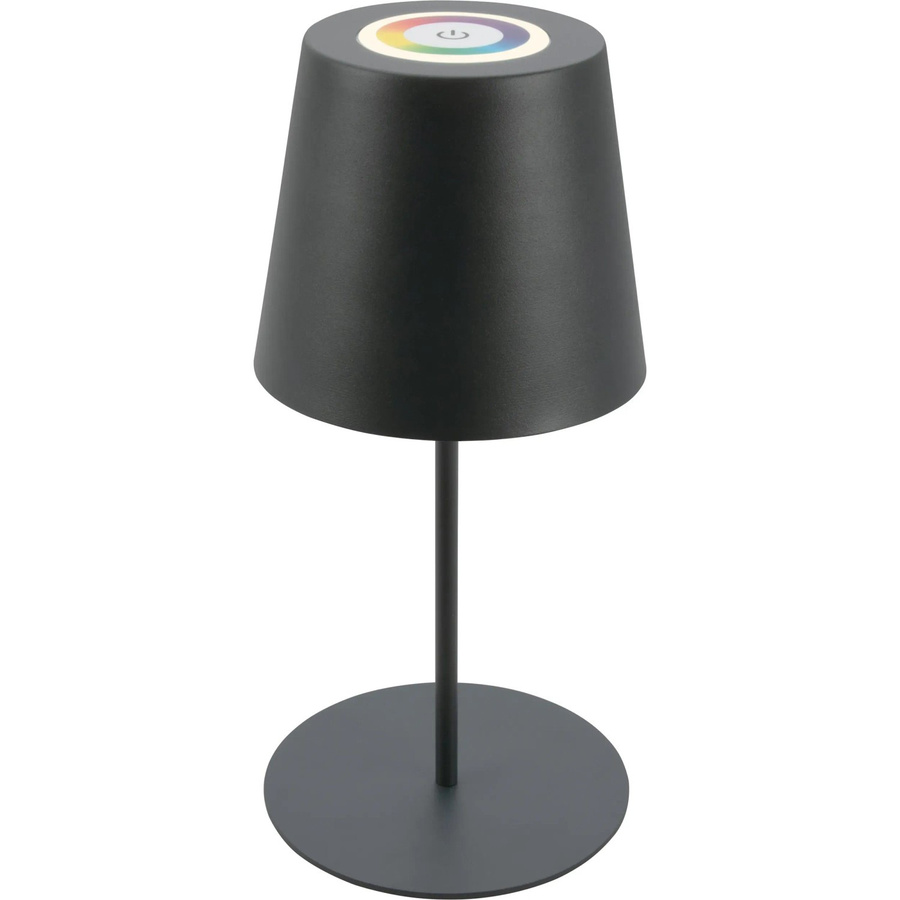 Brilo Akku Tischleuchte Kiki Touch RGB LED dimmbar Anthrazit B: 12 cm, H: 36 cm - Bild 2
