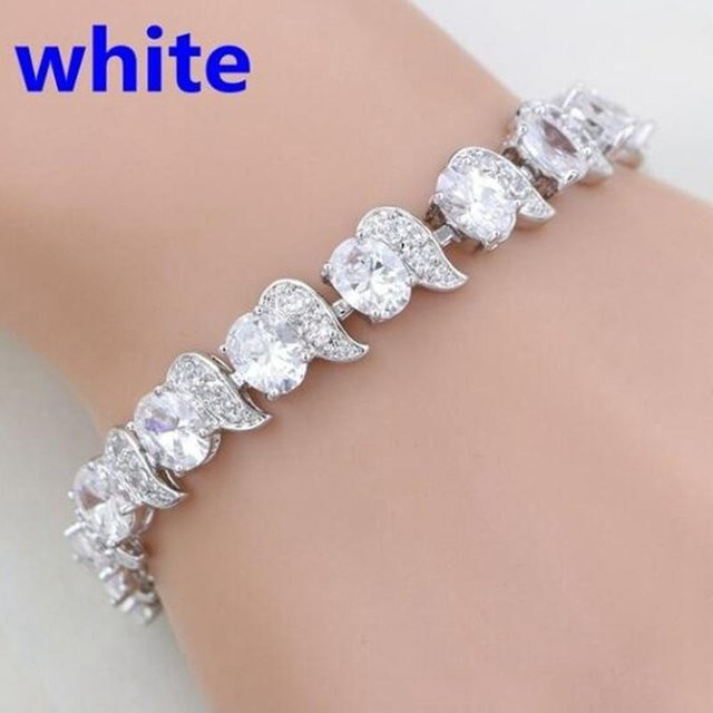 MTMA Charm-Armband, Zirkonia, Weiß, Zinklegierung, Damen - Bild 1