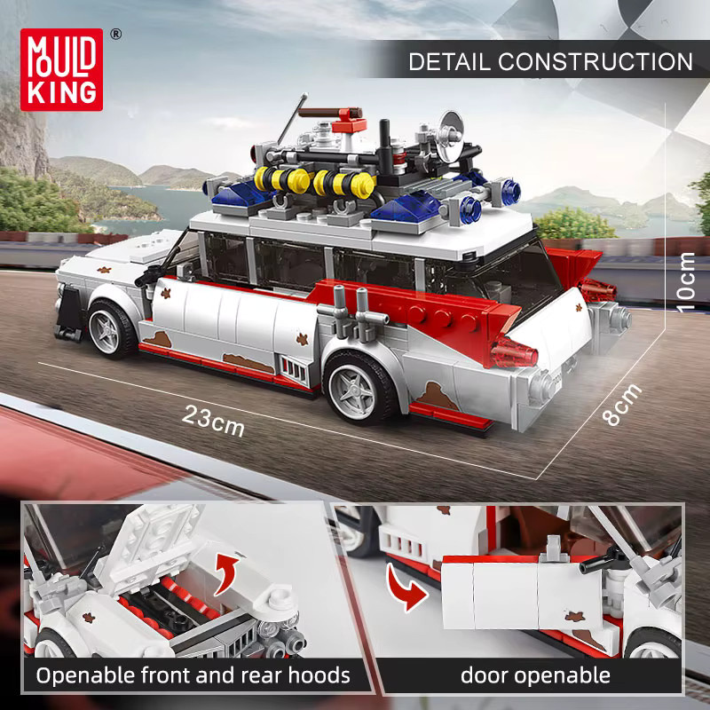Mould King Ghostbusters ECTO-1 Auto-Modell, Bausatz, ab 8 Jahren - Bild 2