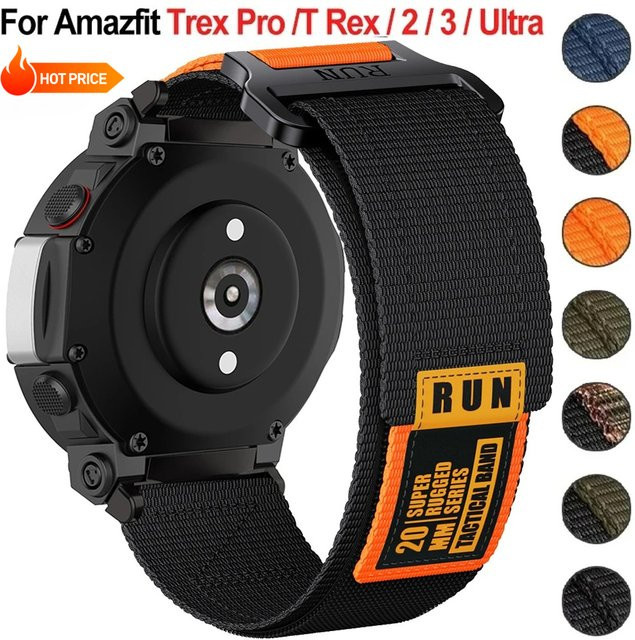Huami Amazfit T-Rex 2 Uhrenarmband, Nylon, Schwarz, Unisex - Bild 1