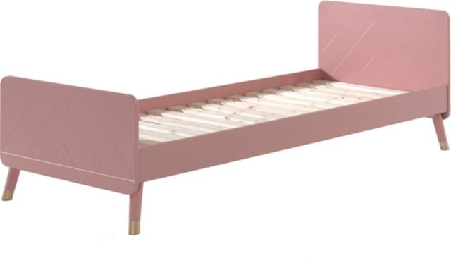 Vipack BILLY Einzelbett mit Lattenrost, lackiert, Farbe: Pink, B/T/H: 90 x 200 cm - Bild 1