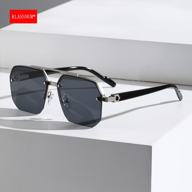 KLASSNUM Sonnenbrille, Herren, Halbrand, quadratisch - Bild 1