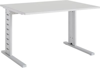 Schäfer Shop Select Schreibtisch Moxxo IQ in Lichtgrau mit C-Fuß, B/T/H: 120 x 80 x 73,5 cm - Bild 1