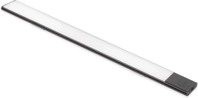 Emuca LED-Wandleuchte Kaus Black USB wiederaufladbar mit Näherungssensor, Farbe: Schwarz Metallic, Material: Kunststoff und Aluminium, Länge: 240 mm - Bild 1