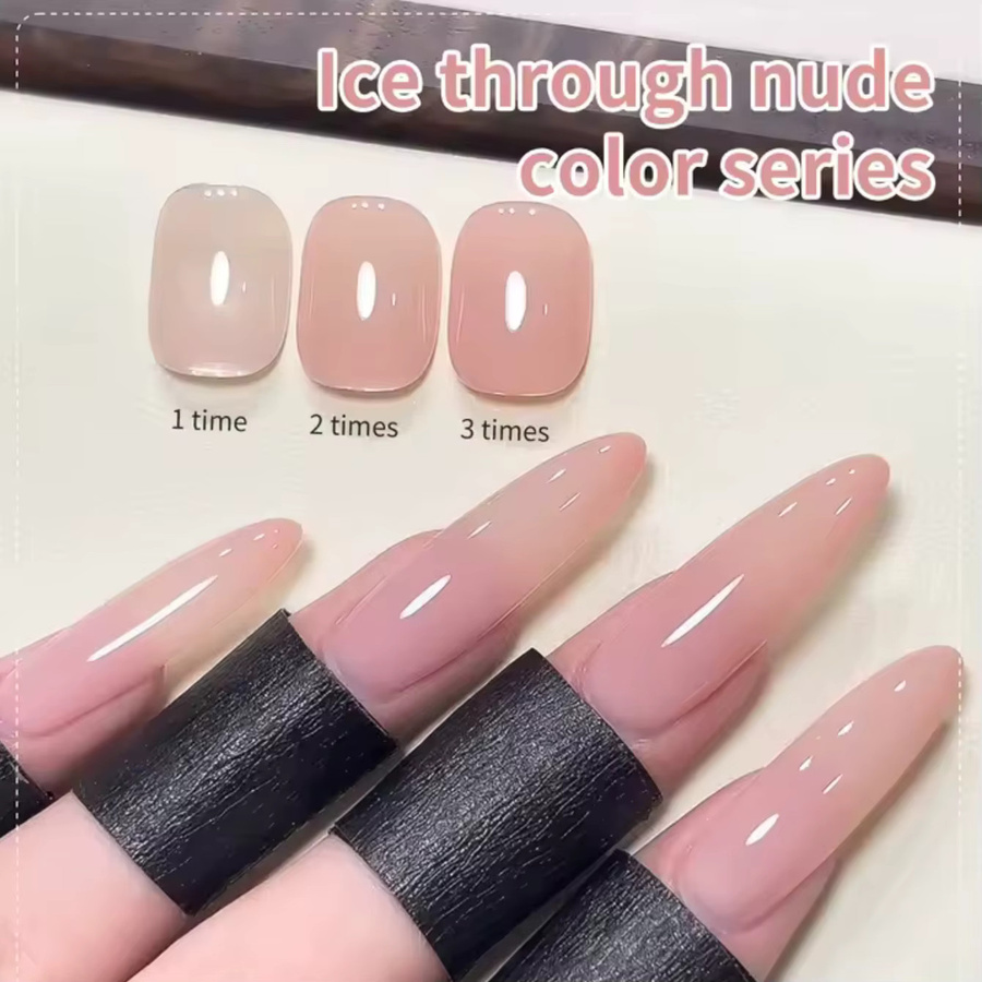 MAINEL Gel Nagellack, Nude Rosa, Glänzend, 10 ml - Bild 3
