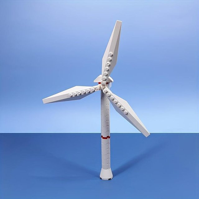 Kidsly Windmühlenmodell Bausteinspielzeug, 1-teiliges Set, grau, ab 6 Jahren - Bild 1