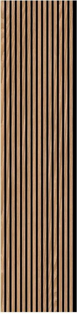 FN Neuhofer Akustikpaneel Acustico Alu Eiche, Farbe: Braun, B/T/H: 56,5 x 1,7 x 240 cm - Bild 1