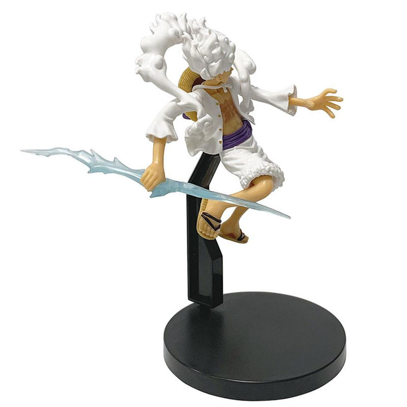 Fashnics One Piece Monkey D. Luffy Gear 5 Sonnengott Nika Actionfigur aus PVC in Weiß, Höhe: 17,5 cm - Bild 3
