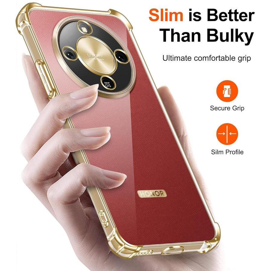 Stoßfeste TPU Schutzhülle für Honor Magic 8 Lite und Magic 8 Pro in Transparent - Bild 3