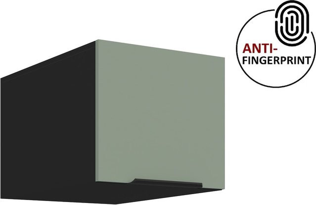 Küchen Aufsatzschrank ARIA in Aquamarin matt mit Anti-Fingerprint-Beschichtung, Breite: 40 cm - Bild 1