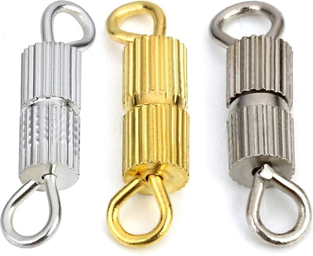 louleur Spiralverschlüsse Kupfer, 13 mm, Zylinder-Endverschlüsse, 30 Stück - Bild 1