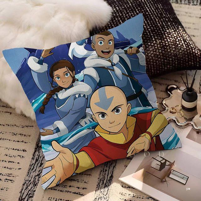 JMG Clothing Anime Kissenbezug A-AvatarS Der letzte A-Bender, B/B/B: 35 x 35 x 1 cm, Mehrfarbig - Bild 1