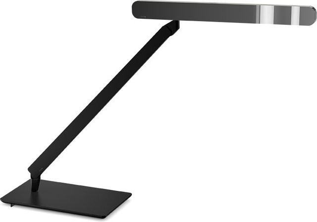 Occhio Taglio LED-Tischleuchte mit Occhio air Modul, Basis Schwarz matt und Kopf Dark Chrome, dimmbar - Bild 1