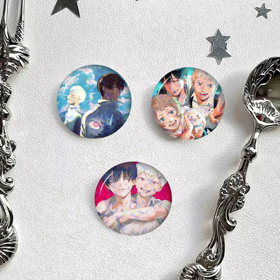 Kayou Anime The Summer Hikaru Died Runde Anstecknadel aus Metall in Multicolour - Bild 2