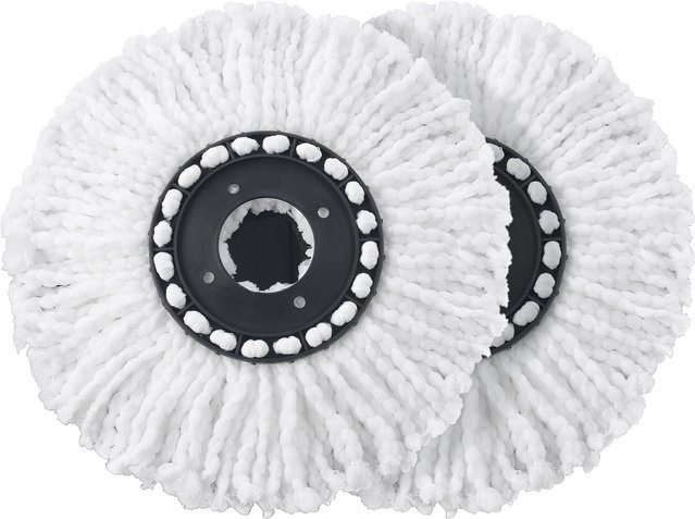 CLEANmaxx Ersatzbezüge für Wischmopp Power, 2 Stück, Weiß - Bild 1