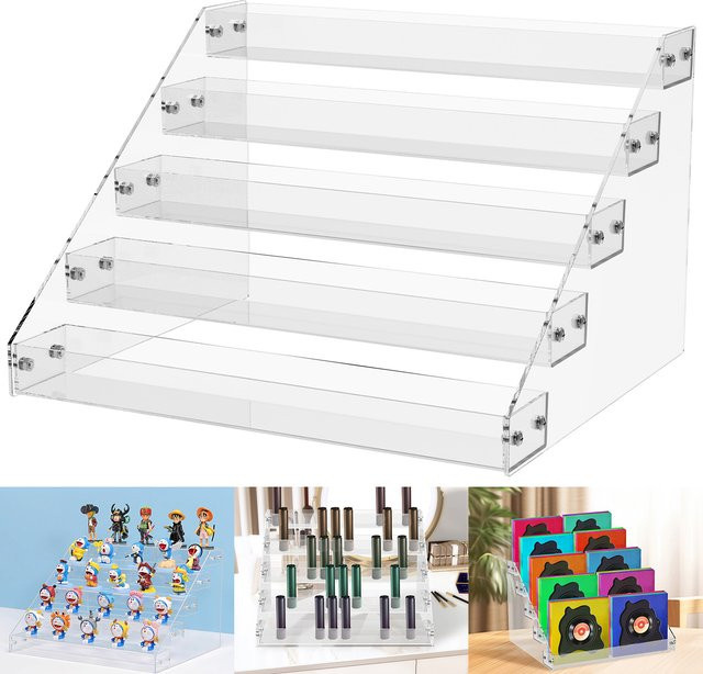 Willstar Acryl Display Stand Transparent Mehrzweck Organizer Regal für Make-Up Parfüm und Figuren - Bild 1