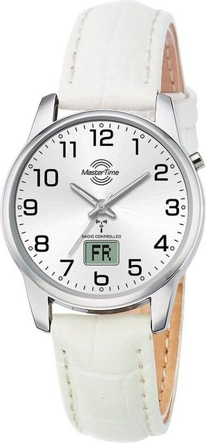 Master Time Damenuhr, Quarz, Edelstahl, Silber, 34 mm, Analog-Digital - Bild 1
