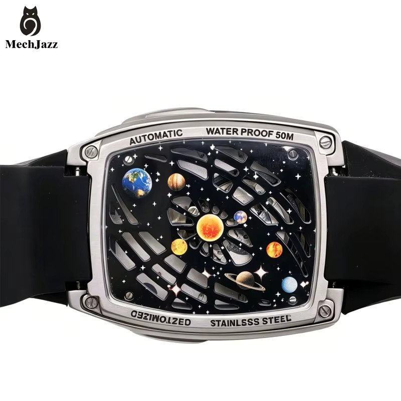MechJazz Armbanduhr Automatik, Titan, Blau, Herren - Bild 6