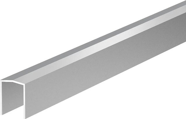 ZacAlu Abschlussleiste für 45° Zaunelement Alupanel aus Aluminium in Silbergrau - Bild 1