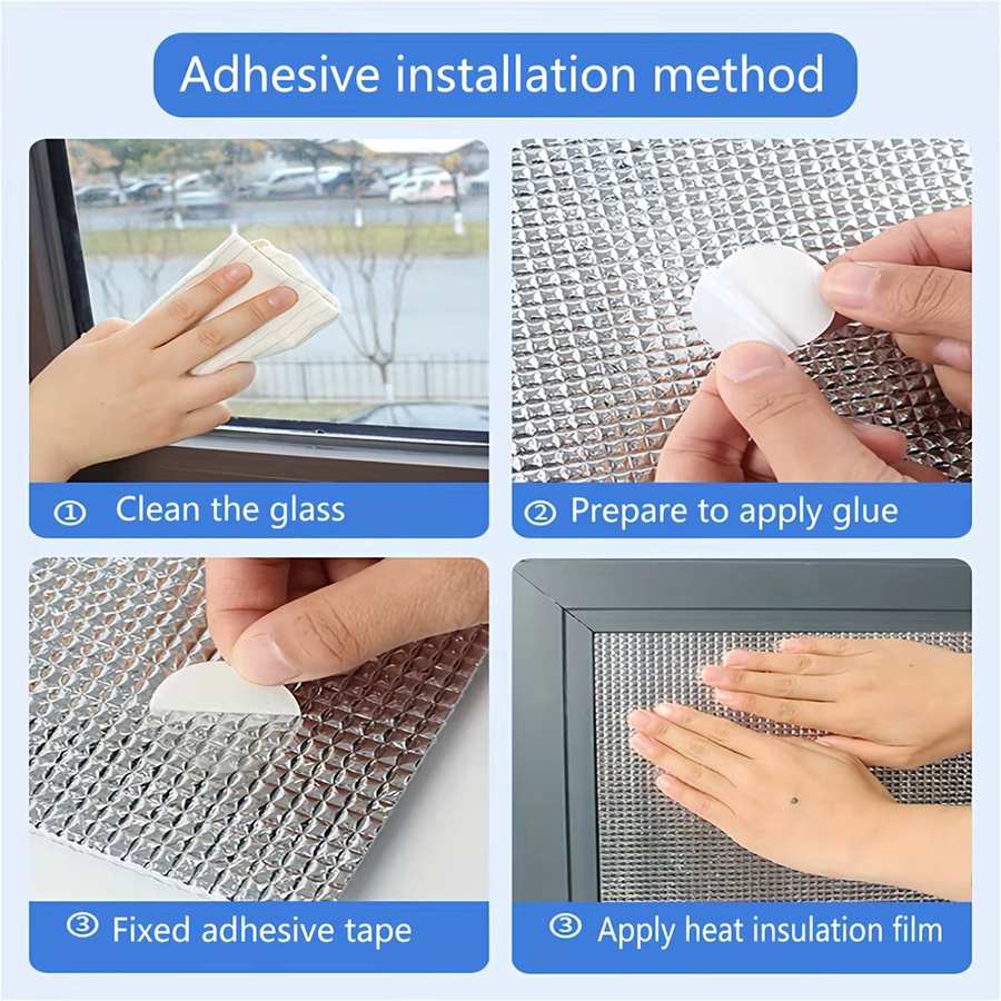 Doppelseitige reflektierende Aluminiumfolie zur Wärmedämmung, Farbe: Silber, Breite: 50 cm, Länge: 300 cm, Dicke: 3,5 mm - Bild 5