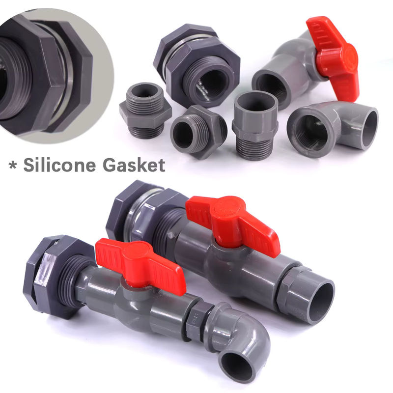 MUCIAKIE PVC Kugelhahn Adapter für Aquarium und Gartenbewässerung in 1/2, 3/4 und 1 Zoll - Bild 6