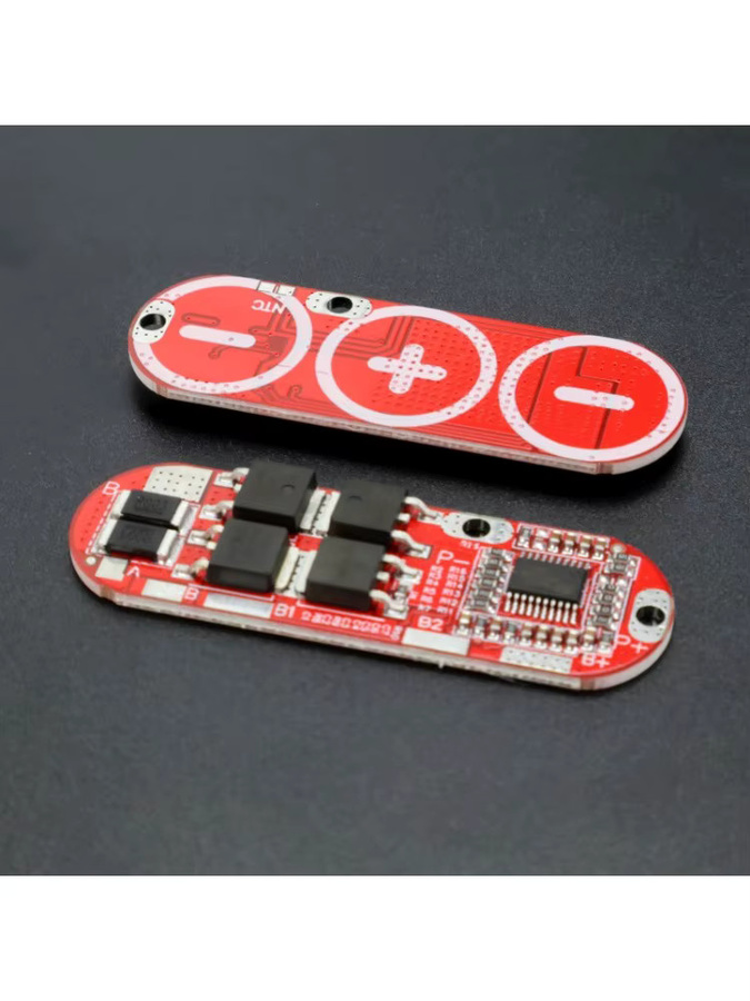 3S 4S 5S BMS Batterieschutzplatine 25A Ausgewogenes Lademodul für Li-Ion LiPo LiFePO4 Akkus, Rot - Bild 2