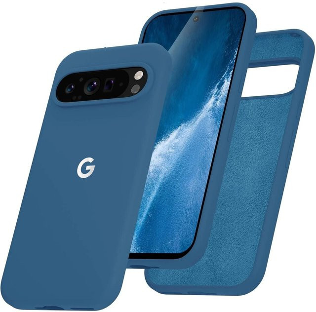Google Pixel Handyhülle aus weichem Silikon in Dunkelblau mit Anti-Drop-Schutz - Bild 1