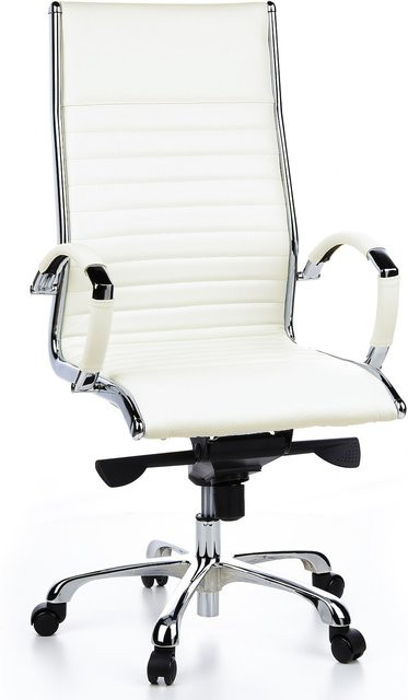 hjh OFFICE Profi Chefsessel PARMA 20 mit Armlehnen aus quergestepptem Echtleder - Bild 1
