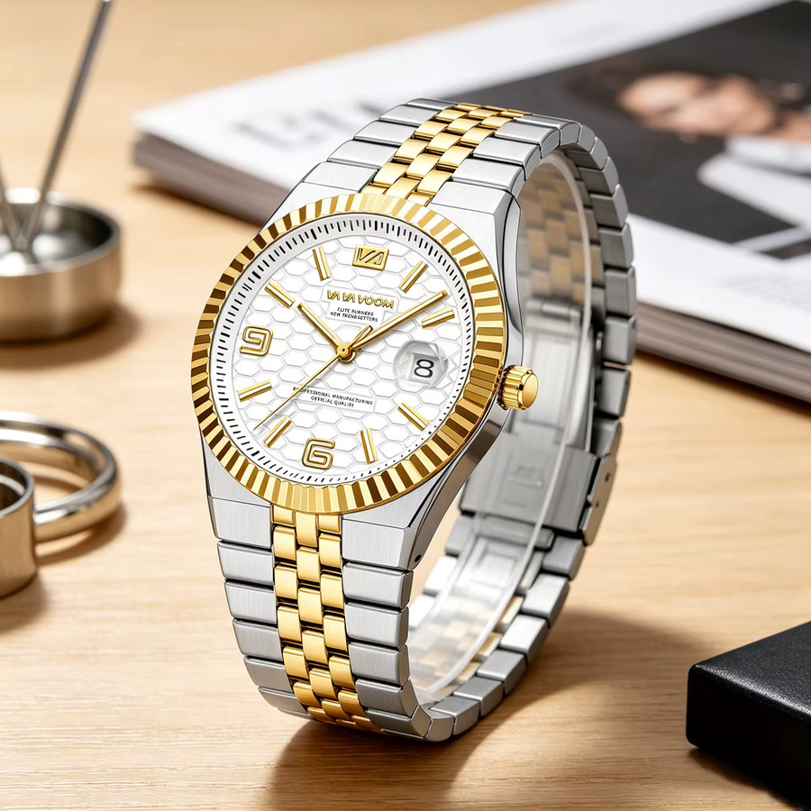 VA VA VOOM Armbanduhr, Quarz, Edelstahl, Bicolor, 40 mm, Herren - Bild 1