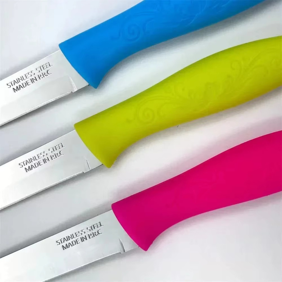 3-teiliges FEB.WIND Schälmesser-Set aus Edelstahl mit Kunststoffgriffen in Multicolor - Bild 2