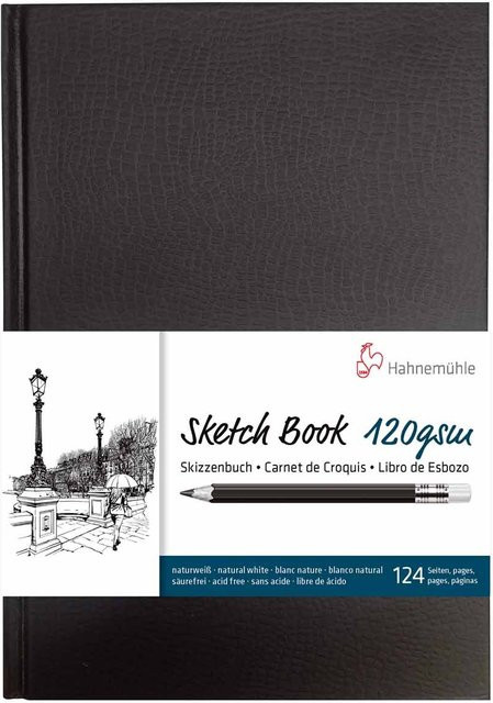 Hahnemühle Skizzenbuch DIN A4, 64 Blatt, 120g/m², weiß - Bild 1
