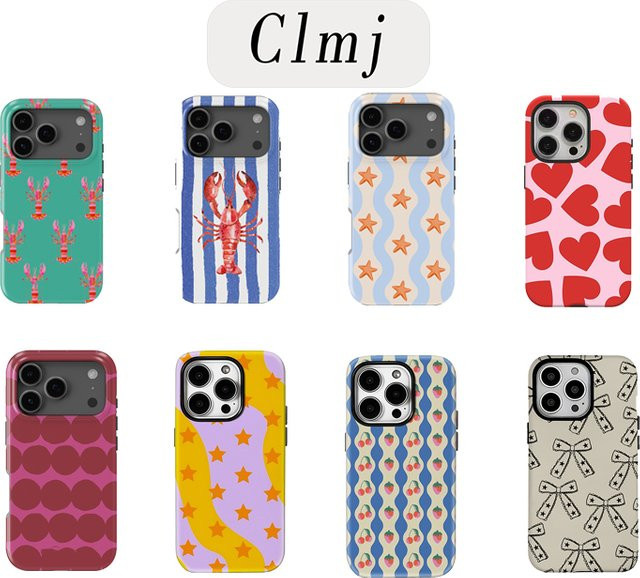 Clmj Kreative Graffiti Handyhülle für iPhone 15 14 13 12 11 Pro Max Plus X XS XR in Multicolour mit Doppelschicht-Abdeckung - Bild 1