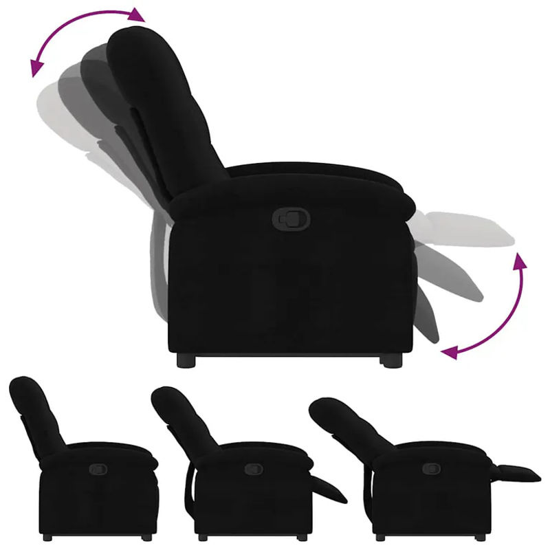 Vidaxl Aufstehhilfe für Sessel für Senioren, Schwarz, Stoffbezogen - Bild 2