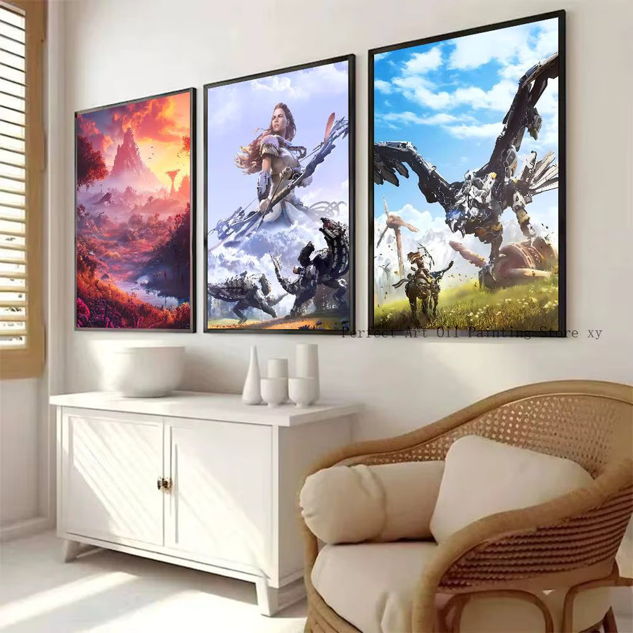 Selbstklebendes und wasserfestes Horizon Zero Dawn D-Dawn Spielplakat von Bilibili in Mehrfarbig, rechteckig - Bild 3