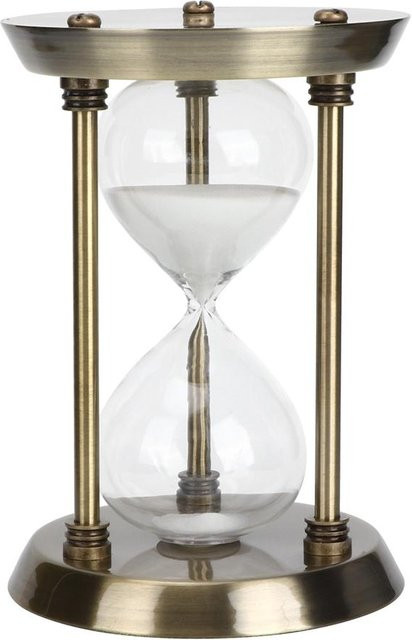 TOMTOP JMS Sanduhr Timer in schlichtem Stil aus Glas und Metall für die Heimdekoration - Bild 1