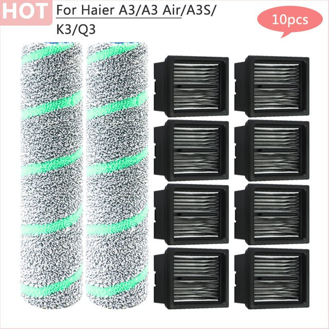 Haier Ersatzteil Set für Bodenwaschmaschine mit Rollbürste und Hepa-Filter für A3, A3 Air, A3S, K3 und Q3 Modelle - Bild 1
