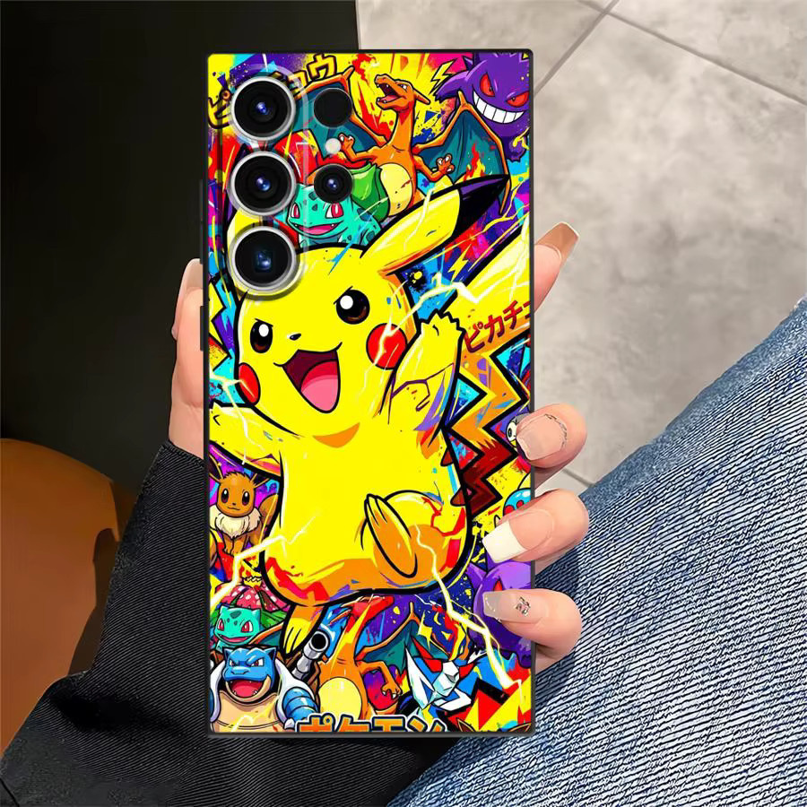 Handyhülle mit Anime Pokemon Design für Samsung Galaxy S26 S25 S24 S23 S22 S21 S20 S10 S9 S8 Note 20 Ultra Plus in Multicolour - Bild 2