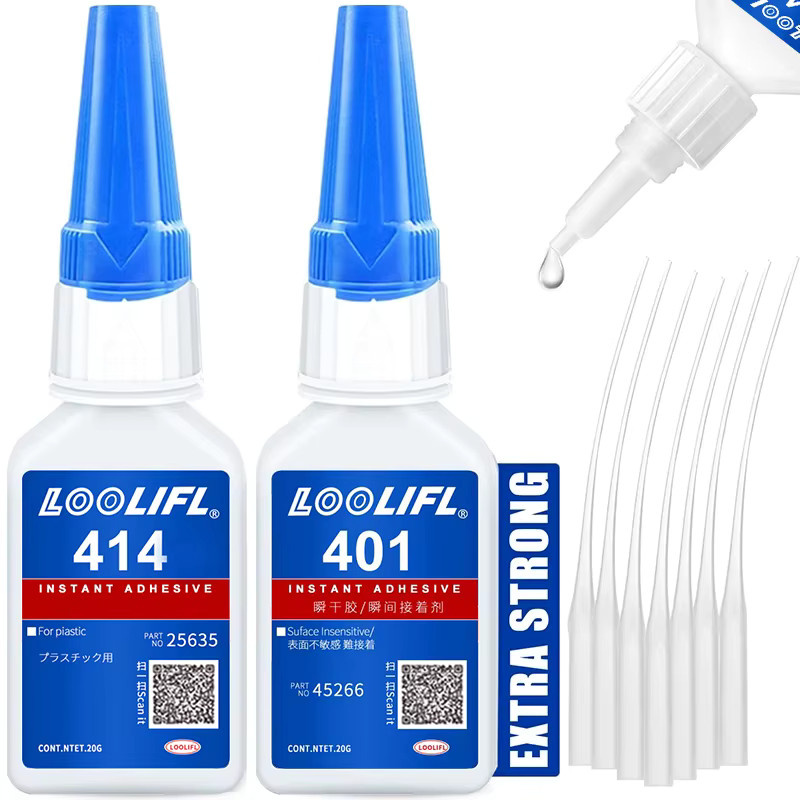 LOOLIFL Sekundenkleber Mighty Universeller Sofortkleber für Harz, Keramik, Metall und Glas, 20 ml - Bild 1