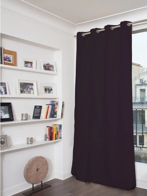 Moondream Verdunkelungsvorhang Aubergine mit Ösen, Breite: 145 cm, Höhe: 260 cm - Bild 1